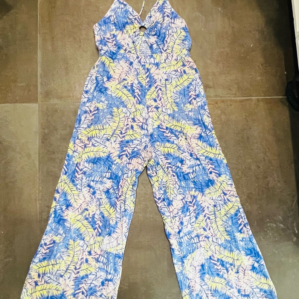 On Running Blue and Yellow Kids One Piece